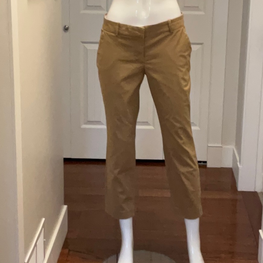 J.Crew Women’s CAFE CAPRI Brown Trouser Size 8